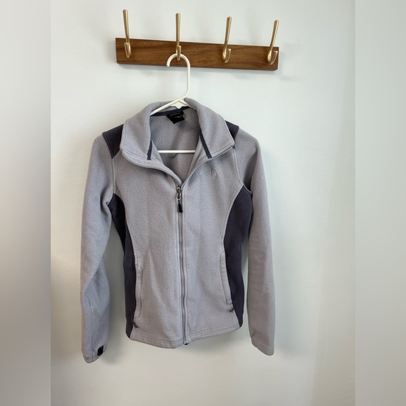 The North Face Women's Gray Fleece Full Zip Jacket Small - Picture 1 of 4